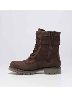 Leder-Winterstiefel "Roguemid" in Braun