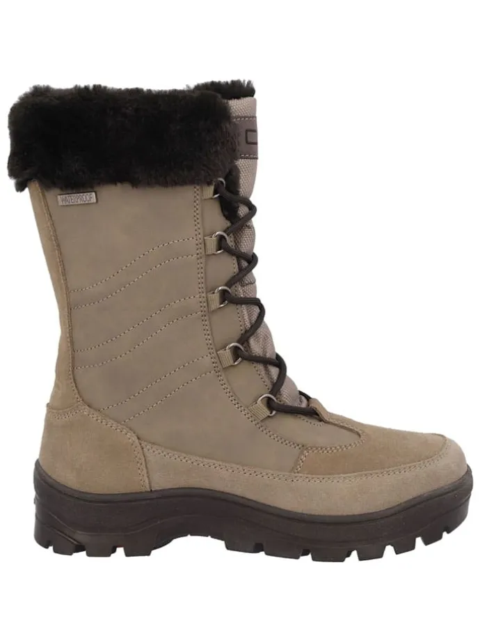 Leder-Winterstiefel "Rowenna" in Beige