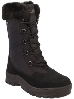 Leder-Winterstiefel "Rowenna" in Schwarz