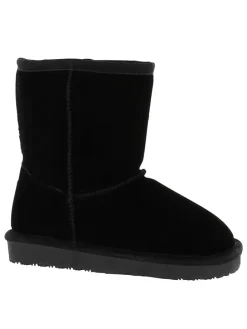 Leder-Winterstiefel "Skiddaw Youth" in Schwarz