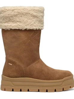 Leder-Winterstiefel "Spherica" in Hellbraun