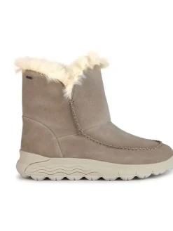 Leder-Winterstiefel "Spherica" in Beige
