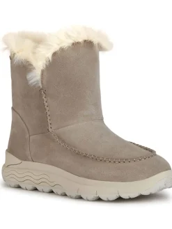 Leder-Winterstiefel "Spherica" in Beige