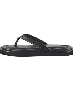 Leder-Zehentrenner "Kilmore" in Schwarz