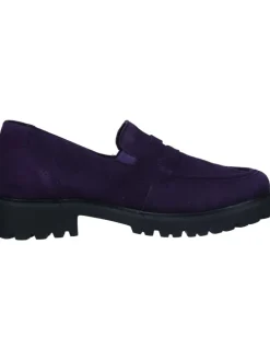 Loafers, Slipper in aubergine