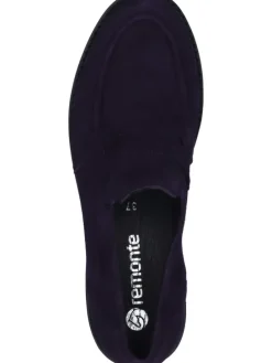 Loafers, Slipper in aubergine