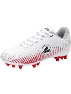 Natur- und Kunstrasen-Fußballschuhe "Skill" in Weiß/ Rot