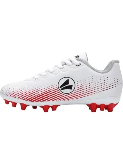 Natur- und Kunstrasen-Fußballschuhe "Skill" in Weiß/ Rot