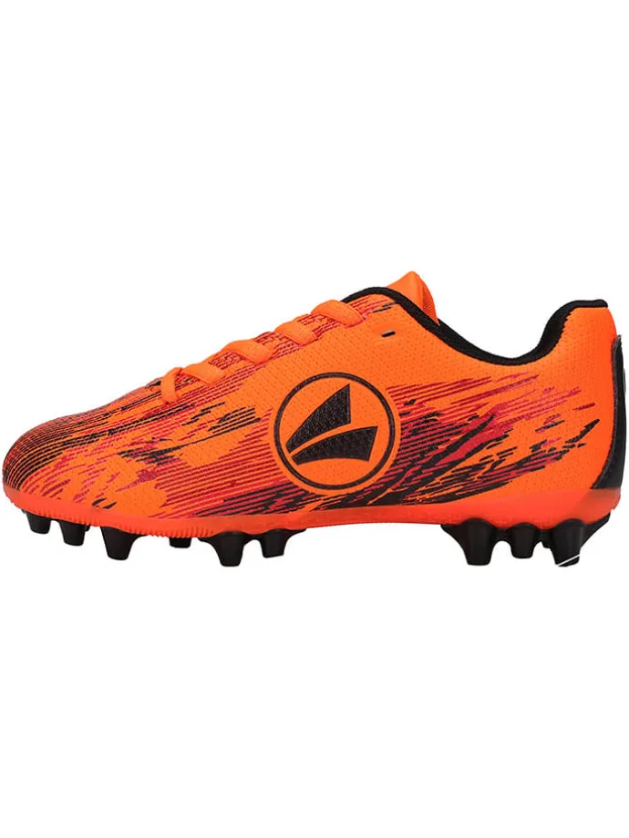 Naturrasen-Fußballschuhe "Stepover" in Orange