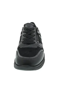 Neapel sportlicher Schnürer Schwarz