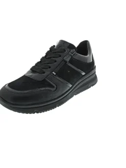 Neapel sportlicher Schnürer Schwarz