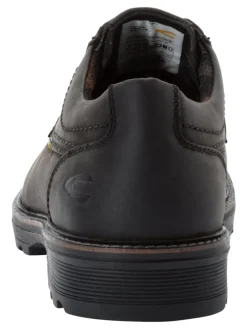 Oxford Schnürschuhe aus echtem Leder in Schwarz