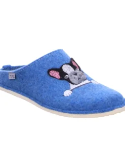 Pantoffel in blau