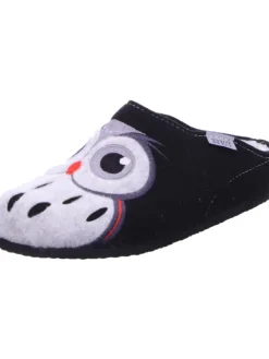 Pantoffel in schwarz