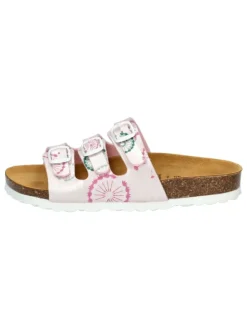 Pantolette "Bioline Flower Kids" in Rosa
