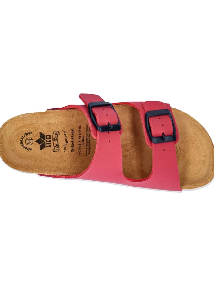 Pantolette "Bioline Kids" in Rot