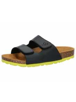 Pantolette "Bioline Velcro Kids" in Schwarz