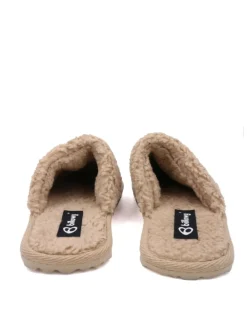 Pantoletten in beige