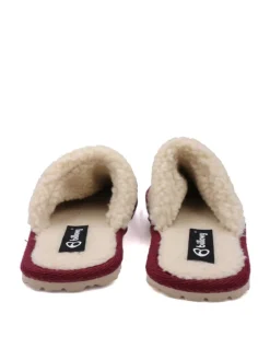 Pantoletten in bordeaux