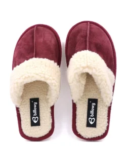 Pantoletten in bordeaux