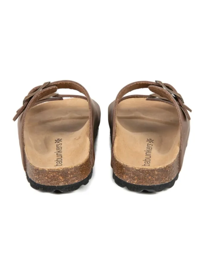 Pantoletten in braun