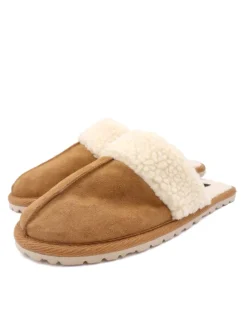 Pantoletten in braun