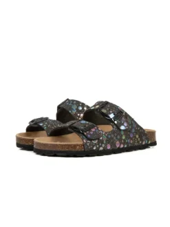 Pantoletten in schwarz