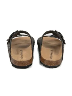 Pantoletten in schwarz