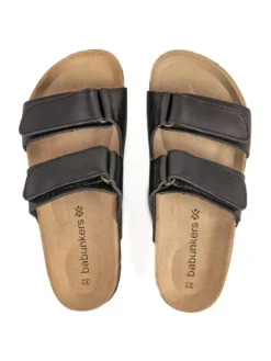 Pantoletten in schwarz