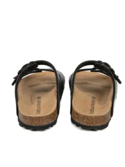 Pantoletten in schwarz