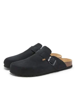 Pantoletten in schwarz