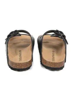 Pantoletten in schwarz