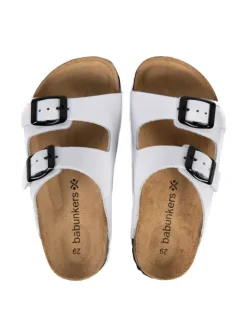 Pantoletten in weiß