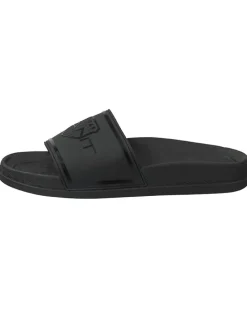 Pantoletten "Beachrock" in Schwarz