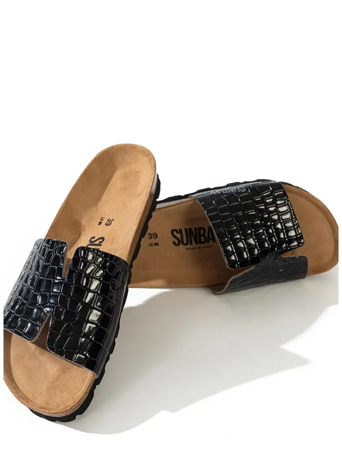 Pantoletten "Djeelia" in Schwarz