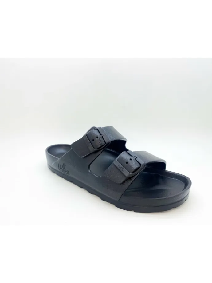 Pantoletten für Herren in Schwarz