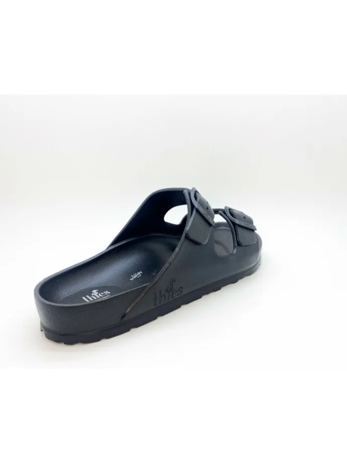 Pantoletten für Herren in Schwarz