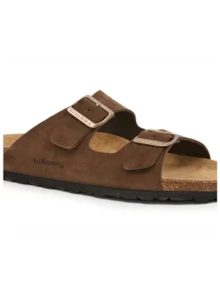 Pantoletten GRANT in braun