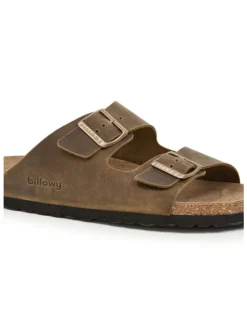 Pantoletten GRANT in khaki