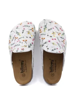 Pantoletten HOME FLOWERS in grau