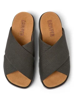 Pantoletten in Anthrazit