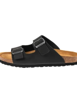 Pantoletten in Basic Matt Schwarz