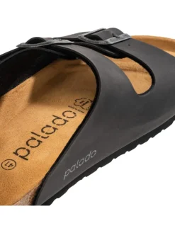 Pantoletten in Basic Matt Schwarz