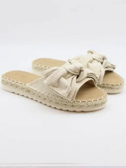 Pantoletten in Beige