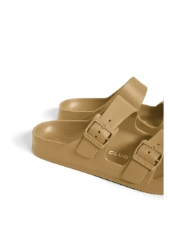 Pantoletten in Beige