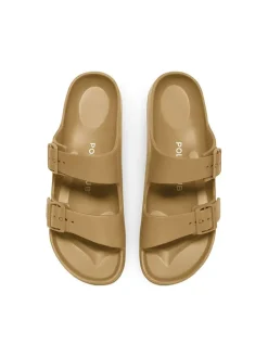 Pantoletten in Beige