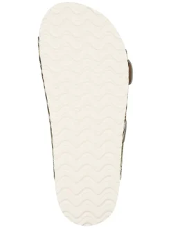 Pantoletten in Beige/ Hellbraun