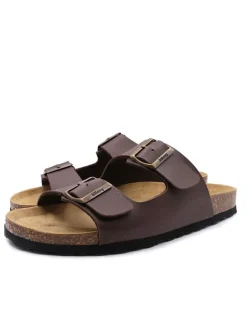 Pantoletten in Braun