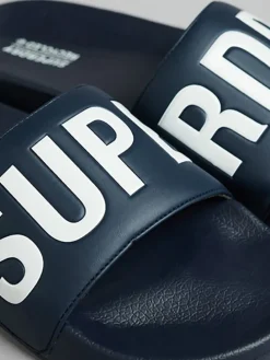 Pantoletten in Dunkelblau