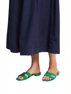 Pantoletten in Grün